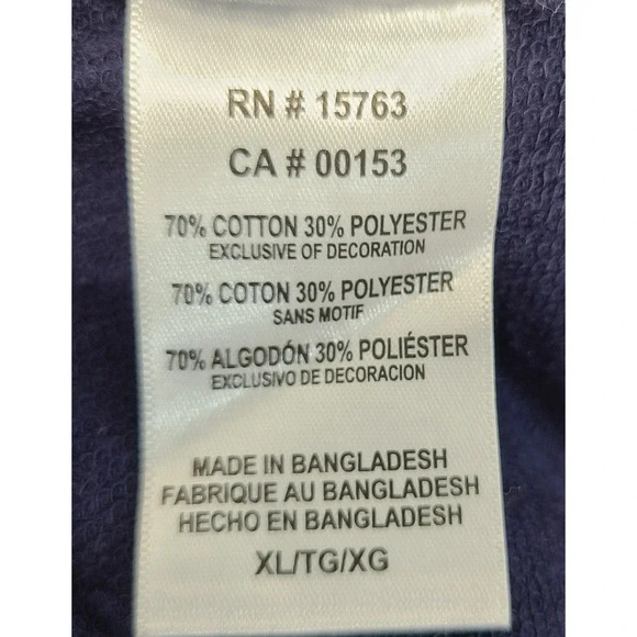 Champion Virginia Cavaliers Hooded Pullover Sweatshirt Women's XL Navy Blue - Picture 5 of 5